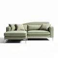 Sofa narożna z funkcją spania w kolorze zielonym 200 x 90 x 85cm